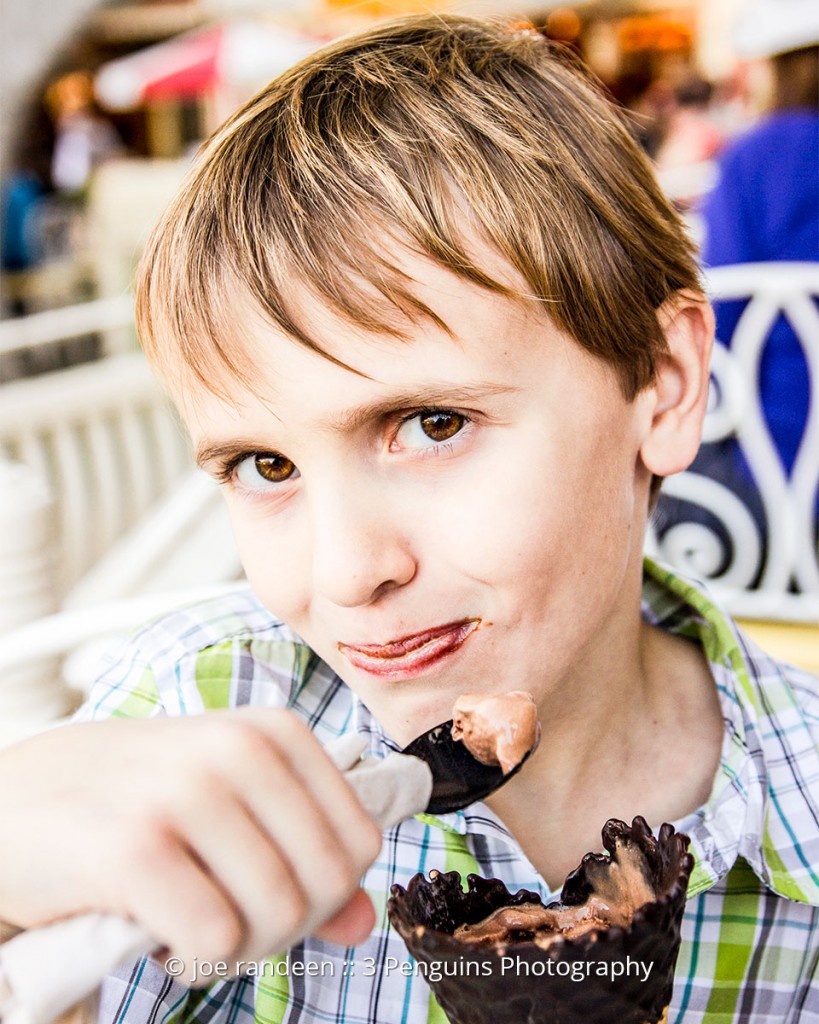 Cooper Enjoying Ice Cream